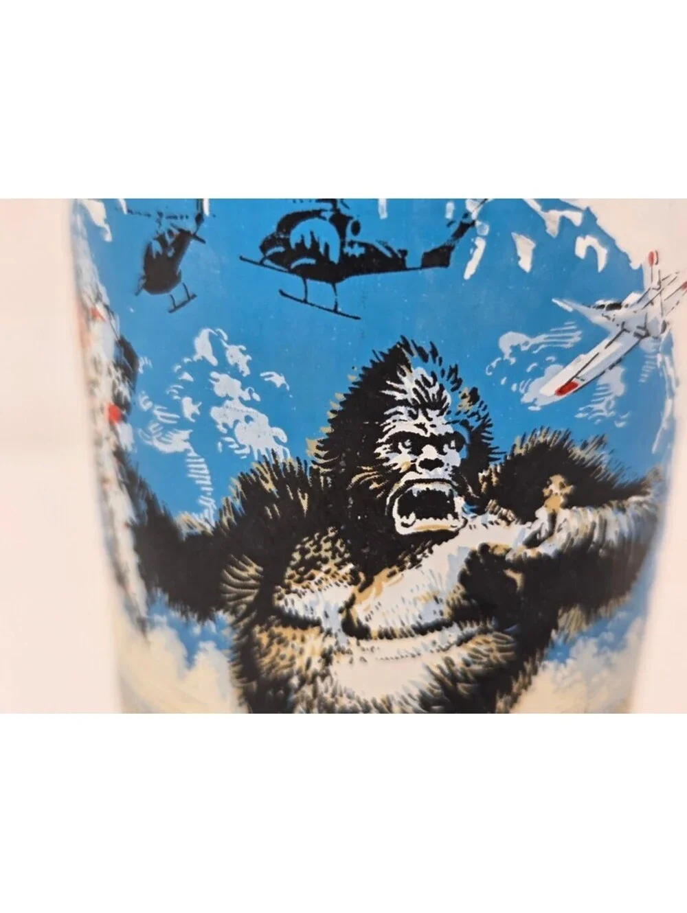 1976 King Kong Limited Edition Coca Cola Glass Twin Trade Towers Movie Promo